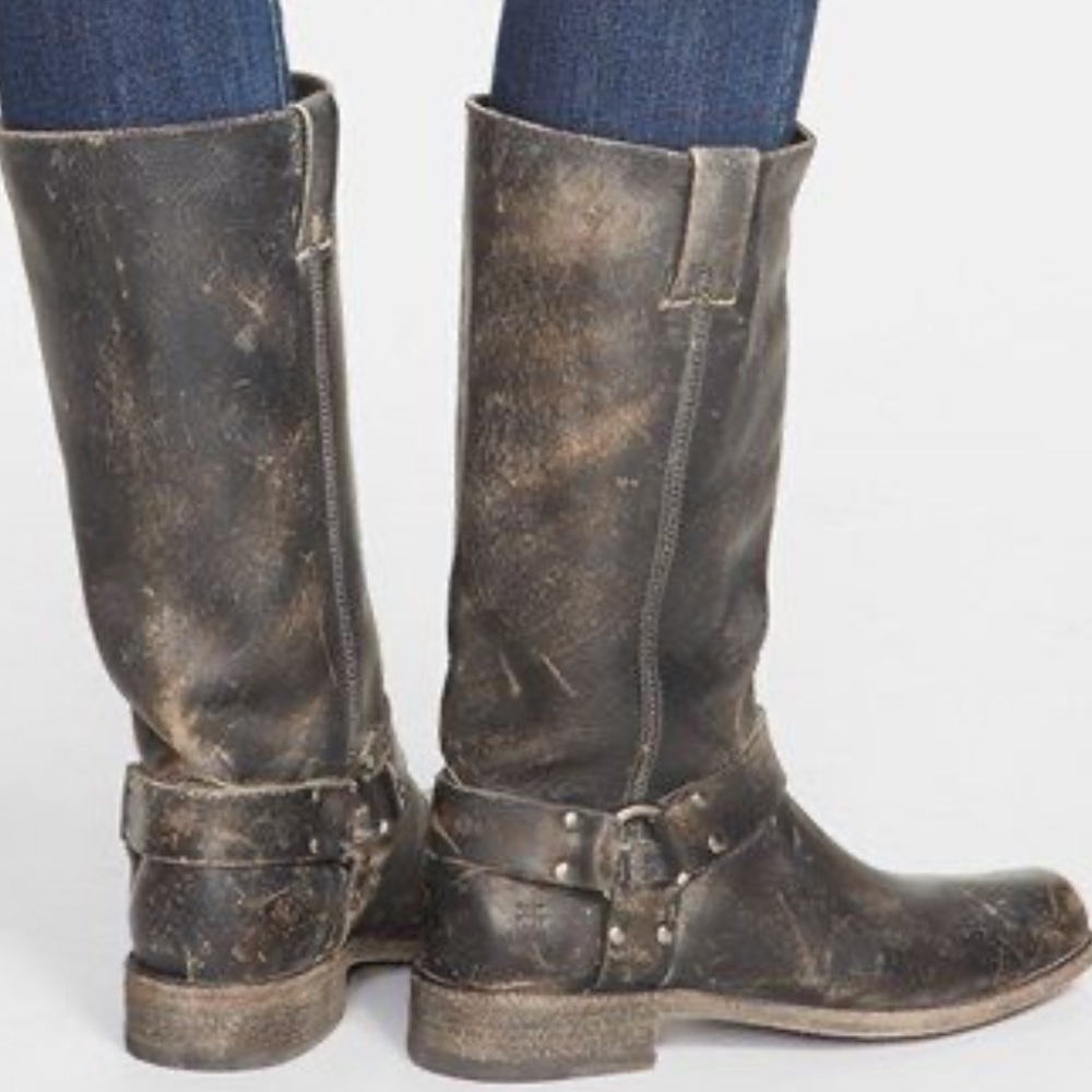 Frye Motorcycle boot. Black. 6.5